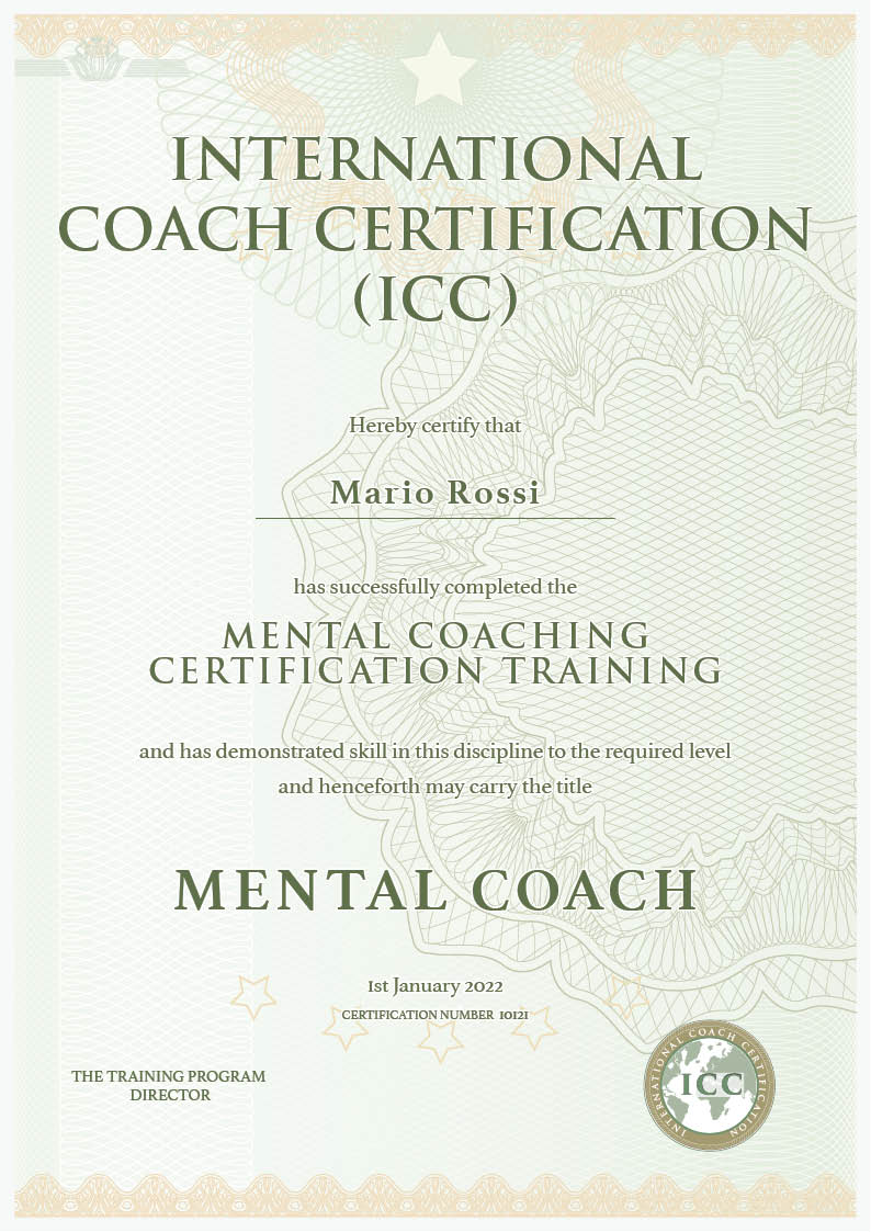 Attestato Mental Coach