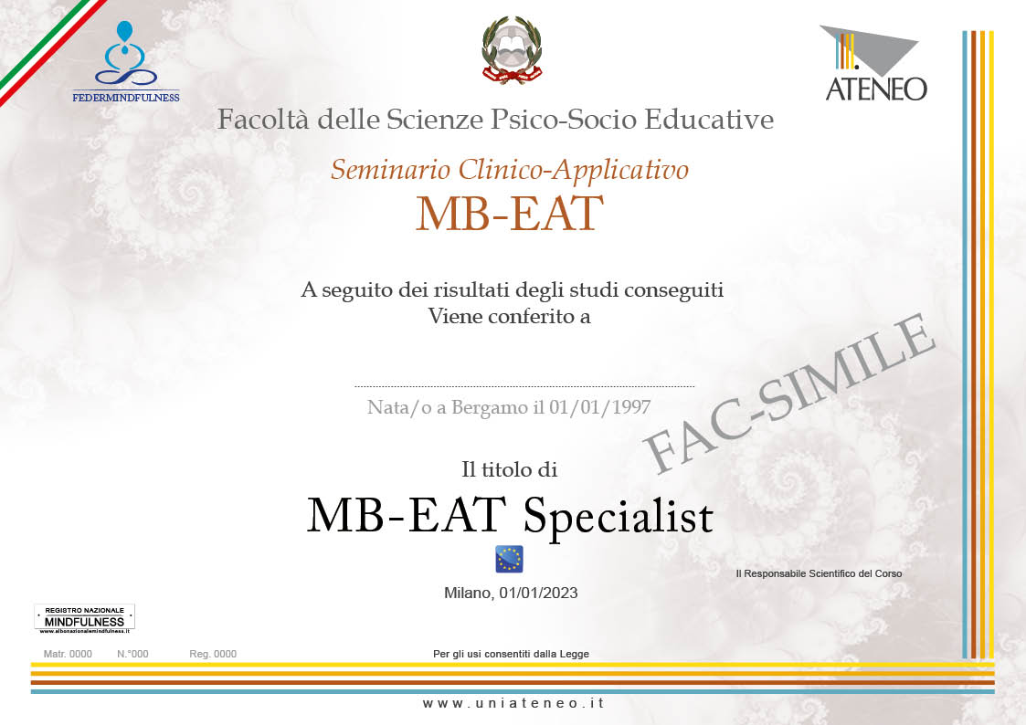 Attestato MB-EAT