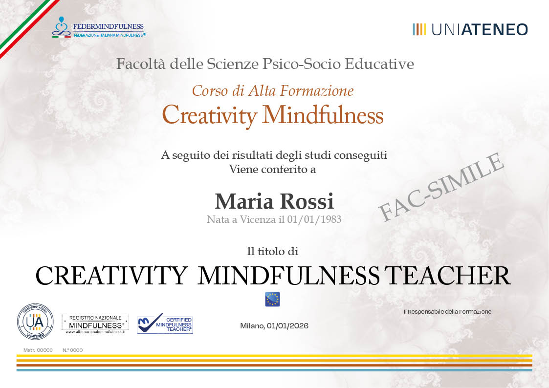 Attestato Mindfulnes MBCP